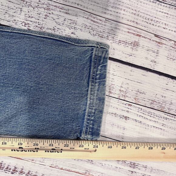 Levi’s Ribcage Straight Big E Jeans 25 Light Wash High Rise Button Fly - Picture 5 of 9